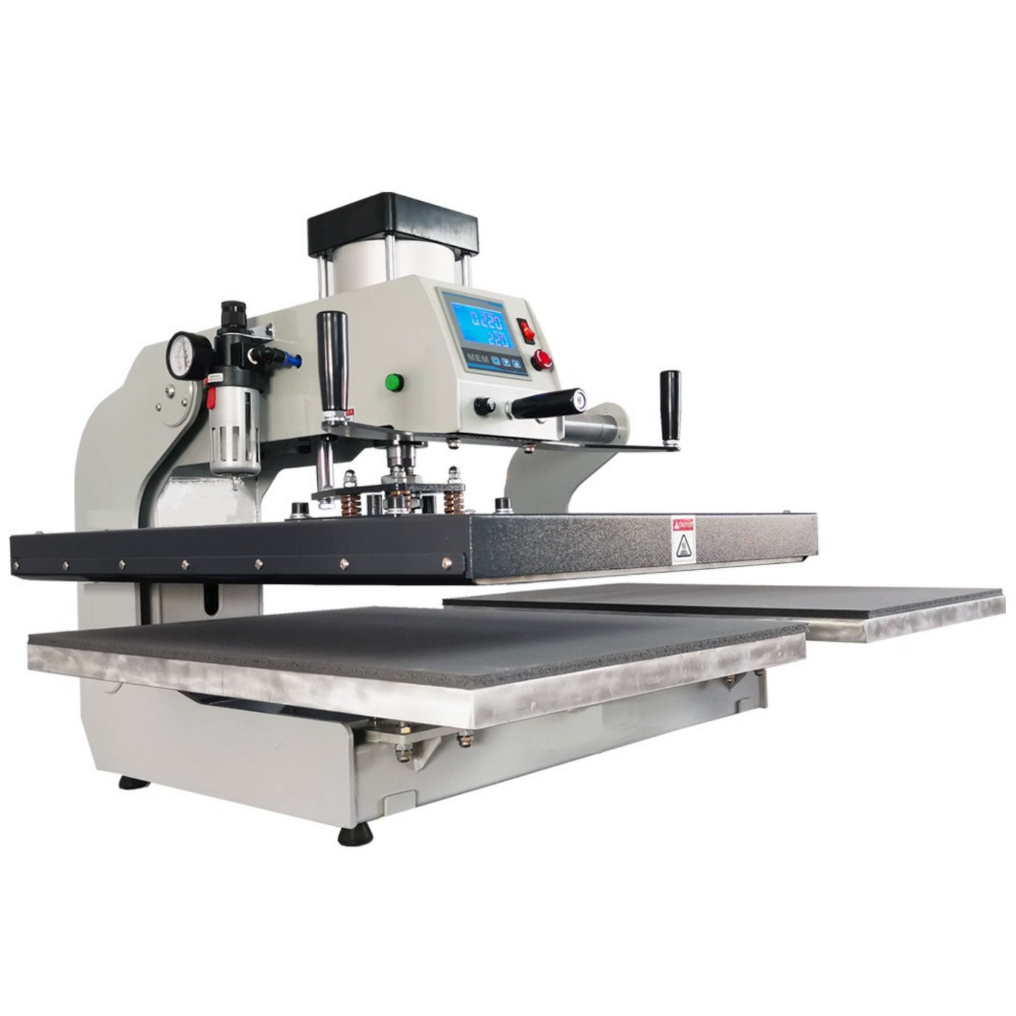 Termopressa pneumatica semiautomatica a doppia stazione (TQ40x60)